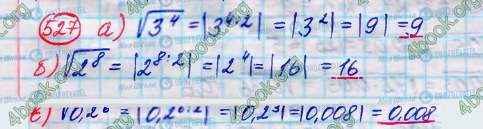 ГДЗ Алгебра 8 класс страница 527
